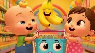 Shopping with Leo & Mia 🛒 | Cocomelon Style Fun Kids Song@kidsgardenaima 