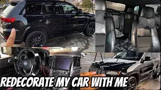 Re-Decorate My Car With Me 🖤 | Jeep Grand Cherokee Edition | Vlogmas Day 3