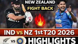 IND vs NZ 1st T20 2026 Highlights | New Zealand Fight Back 🔥