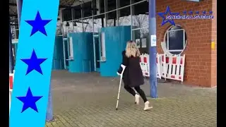 Klapperlatschen und Kr&uuml;cken aber voll motiviert - Clattery slippers and crutches but fully motivated