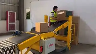 How to improve #E-commercewarehouse loading and unloading process by Ergonomic container conveyor