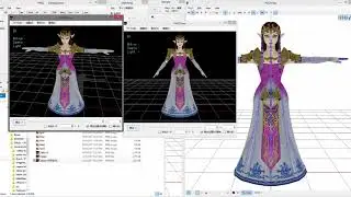 PMD Editing Example - The 2 T Poses With Zelda