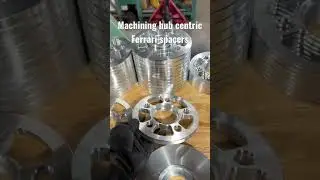 Ferrari wheel spacers #cnc #automobile #machine #car #ferrari