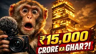  ₹15,000 Crore Mansion?! 😲 Monkey Explores Antilia