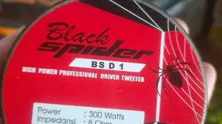 unboxing spul tweeter D1 2.4cm black spider