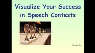 Visualise your success in Speech Contests - Donald Yee WKS at Toastmasters D89 HK Conf 2015