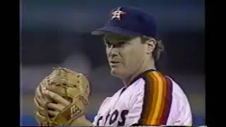 June 12 1988 Houston Astros Atlanta Braves Mike Scott almost gets the no-hitter baseball highlights