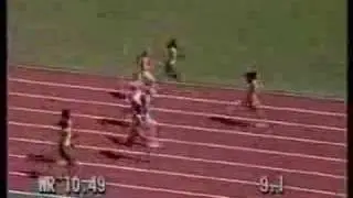 Florence Griffith Joyner 100m final seul 1988