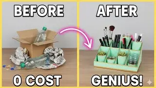 4 Budget-Friendly DIY Storage Ideas ✂️📦| desk organizers| easy diys📦☘️