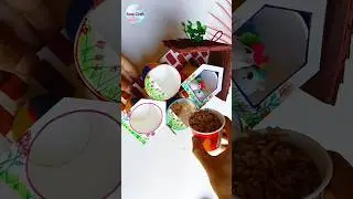 Making bird house from waste cardboard / #diy #ytshorts #craft