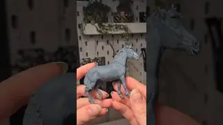 3D-печать моей собственной модели лошади. Часть 2! #Elegoo #saturn4ultra #miniature #modelhorse #...