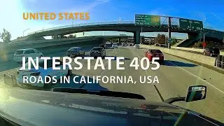 Drive one of the busiest highways in California / Roads in California, USA