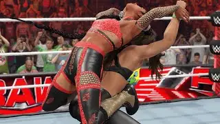 WWE 2K23 RAW BIANCA BELAIR VS RAQUEL LUMBERJILL MATCH