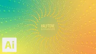 How to Create Halftone Background | Adobe Illustrator Tutorials