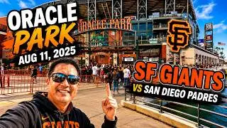 Padres vs. Giants (8/11/25) | Oracle Park Stadium Tour