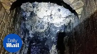 130-tonne 'fatberg' blocks sewer under London street - Daily Mail