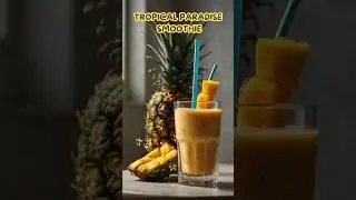 Tropical Paradise Smoothie 🍍🥭#SummerVibes #FruitSmoothie #ViralShorts #DrinkUp #HealthyLifestyle