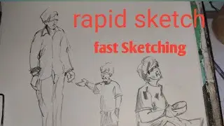 Sketching #fast sketch #2mintsketch#rapidsketch 