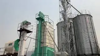 Ghana customers rice mill plant factory site with dryer machine