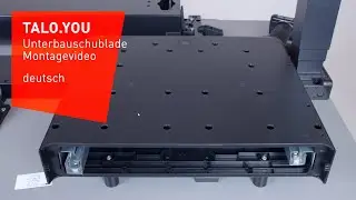 Montagevideo Unterbau-Schublade f&uuml;r Tischsystem TALO.YOU