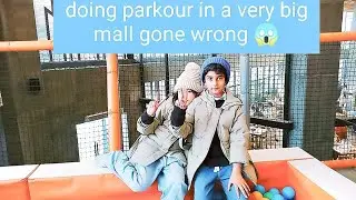 Doing very hard parkour in a big play area