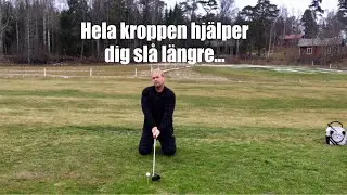Hela kroppen hjälper dig slå längre...        Golftips med Marcus Edblad