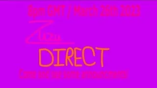 Zuzu Direct - Announcements - Zuzu Studios