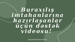 Abituriyentlərə dəstək: İngilis dili dərsi (Sadə və effektiv) #englishgrammar #ingilisdili