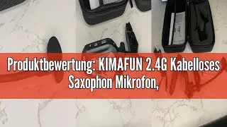 Produktbewertung: KIMAFUN 2.4G Kabelloses Saxophon Mikrofon, Drahtloses Ansteckbares Instrumentenmik