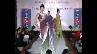 Bollywood Actress Deepika Padukone walks the ramp for Satya Paul
