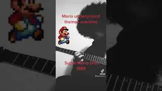 Mario underground theme overtime on guitar