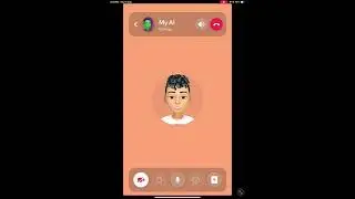 how to call a my AI on Snapchat ￼