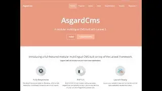 Laravel feature rich cms asgard