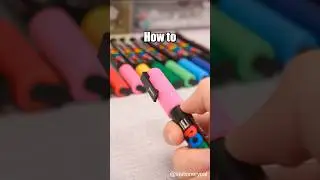 How To Blend Posca Markers? #shorts