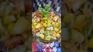 1-Minute Healthy Corn Salad 🥗 | Quick Weight Loss Recipe | No Cooking | Easy  Salad 🌽💚 #saladbowl