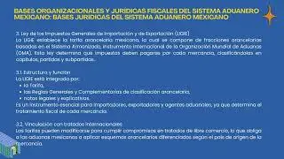 Estructura del sistema aduanero mexicano 2.4