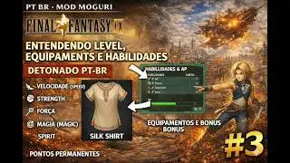 Final Fantasy IX #3 - Entendendo sobre level, equipamentos e habilidades - DETONADO PT-BR 2K -