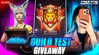 🔴FREE FIRE LIVE GIVEAWAY CUSTOM ROOMS FF LIVE GIVEAWAY & GUILD TEST#FFLIVEGIVEAWAY #freefire #live