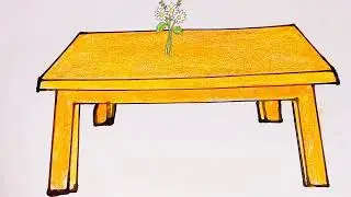 Step by step table drawing in easy way #table #tabledrawing #tutorial
