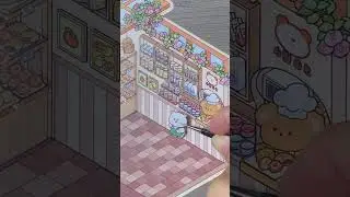 DIY 3D Sticker | Sweet Bear Caf&eacute; | Relax Video | No Talk #diy #relaxing #art #craft #sticker #cute