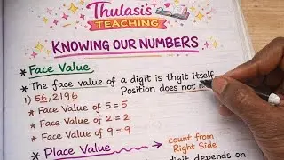  Class 6 Maths Day 1 | Face Value and Place Value explained in Tamil & English @Thulasi&rsquo;s Teaching