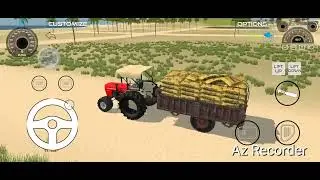 Swrraj  Tractor Trolley Ultratech Cement Transport Driving Game Indian Vehicle Simulator Game 3d 