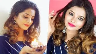 Easy Diwali Makeup For Beginners|NO Foundation & Contour| Quick Makeup