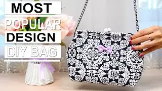 DIY Wire Frame Clasp Bag Popular Design ~ NO SPEND MONEY