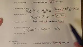 Complete and Net Ionic Equations - examples