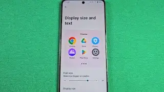 Как изменить размер текста и размер дисплея на телефоне Realme