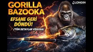 Longin Gorilla Bazooka 10-100 g atarlı 2 par&ccedil;a spin & shore jigging olta kamışı GB-962XHS