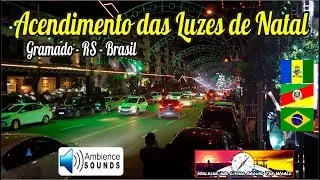 Acendimento das Luzes de Natal em Gramado | Qualidade 4K | Rio Grande do Sul | Brasil