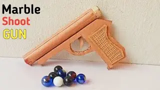 How to Make a Powerful Marble Shooting Gun from Cardboard | Easy DIY Craft Idea
