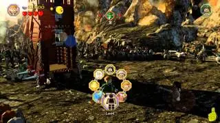 Lego The Hobbit: Level 3 -  Azog the Defiler FREE PLAY (All Minikits, Treasures & Design) - HTG